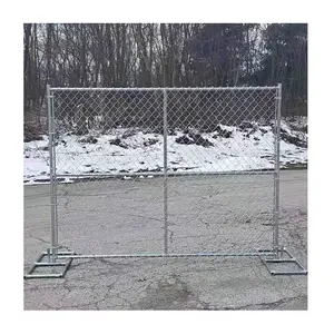 Anping 6 foot 9 gauge home garden galvanized and pvc coated used high quality chain link fence for sale