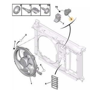 9662872380 9827870080 1267J6 1267J4 dissipateur de chaleur ventilateur résistance ventilateur résistance régulateur pour Peugeot 2008 301 Citroen <span class=keywords><strong>C3</strong></span> Elysee - Product Image 5