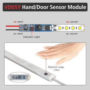 Sensor de Movimiento para Puerta IR de 12 V CC, 8 A, 96 W, Control de Atenuación LED, Lámparas, Escaneo de Corta Distancia, Sensor de Mano - Product Image 4