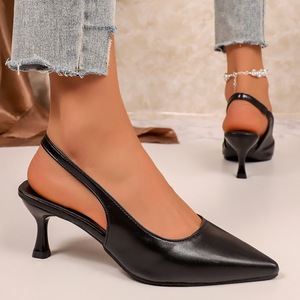 Fashion High Heels 2026 Summer Winter Autumn Arrival Pointed <b>Toe</b> Elegant Casual Design Sandals <b>Toe</b>-<b>cap</b> high heel sandal - Product Image 5