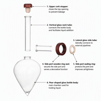 Verseur de vin en verre en forme de goutte d'eau, aérateur portable, bec verseur pour vin rouge