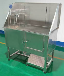 อ่างอาบน้ำสุนัขสแตนเลสเป็นมิตรกับสิ่งแวดล้อมอ่างอาบน้ำดูแลสัตว์เลี้ยงสำหรับทำความสะอาดสัตวแพทย์อาบน้ำผลิตภัณฑ์สปา - Product Image 5