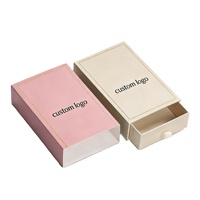 Boîte cadeau personnalisée estampée à chaud, emballage en papier de luxe haut de gamme, style tiroir, boîte à bijoux pour bracelets