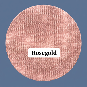 Tissu en maille côtelée polyester or rose texturé extensible pour la confection de vêtements et de prêt-à-porter - Product Image 5
