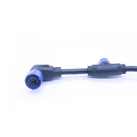 Conector Circular Impermeable de Cobre y Nylon de 5 Pines y 10A, Tipo T, Autoblocante M16, Macho y Hembra