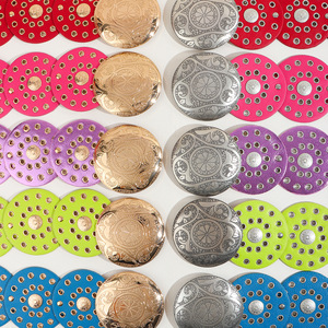 Ceinture large et épaisse d'été avec boucle vintage <span class=keywords><strong>en</strong></span> alliage, couleurs inspirées de la dopamine, longueur réglable, pour jeans - Product Image 3