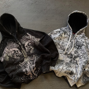 Negro verano gráfico personalizado pantalla impresión Graffiti Streetwear Retro Hip Hop hombres manga corta Camiseta ácido lavado cuello redondo Camiseta - Product Image 3