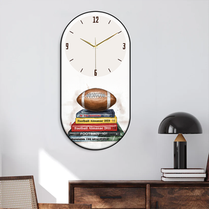 Moderno semplice ovale muta orologio da parete per <span class=keywords><strong>studio</strong></span> camera da letto soggiorno tradizionale ago di fabbrica vendite dirette per Cross-Border - Product Image 2