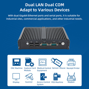 VALANO J1900 Lüfter loser industrieller Mini-PC Neuer eingebetteter Industrie <span class=keywords><strong>computer</strong></span> mit 2LAN-und 6USB-US-Stecker - Product Image 4