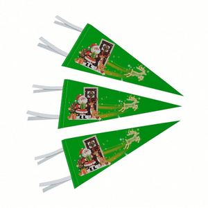 Sublimation Printing Custom Design Sports Logo Felt Pennant <b>Flag</b> - Product Image 2