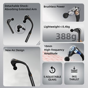 Revolucionaria pistola de masaje de percusión desmontable 2 en 1 pistola de gancho de masaje para aliviar el dolor de tejido profundo con mango de extensión - Product Image 5