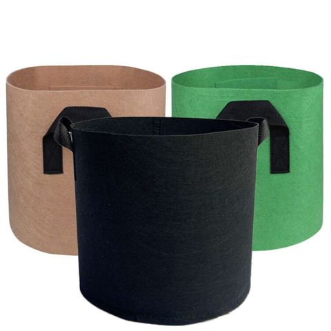 Eco-Friendly Felt Garden Pots for Plants - Reusable, Breathable, Available in 7/10 Gallon Sizes