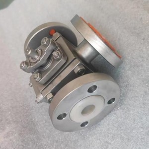 Válvula de Bola Neumática de Tres Vías de Acero Inoxidable Q45F-150lb/300LB 304 316L DN25-DN100 de Dos Piezas -29 120C para Productos Químicos y Litio - Product Image 3