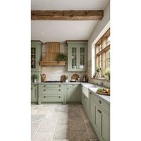 Optima Armoire de cuisine durable avec surface résistante aux rayures pour la cuisine familiale Utilisation quotidienne Armoire de cuisine laquée