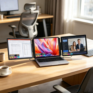 15.6 Inch FHD IPS Portable <b>Plug</b>‑Play Travel Screen monitor triple screen laptop <b>extender</b> for Office Business Gaming - Product Image 2