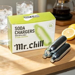 Suministro Directo de Fábrica: Cartuchos de CO2 Roscados <span class=keywords><strong>para</strong></span> Máquina de Soda Stream, Agua con Gas Casera y Bebidas Seltzer - Product Image 1