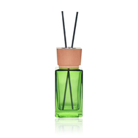 Bouteille diffuseur de parfum en verre vide de luxe personnalisée de 120 ml avec bâtonnets et bouchon pour huiles essentielles – Vente en gros