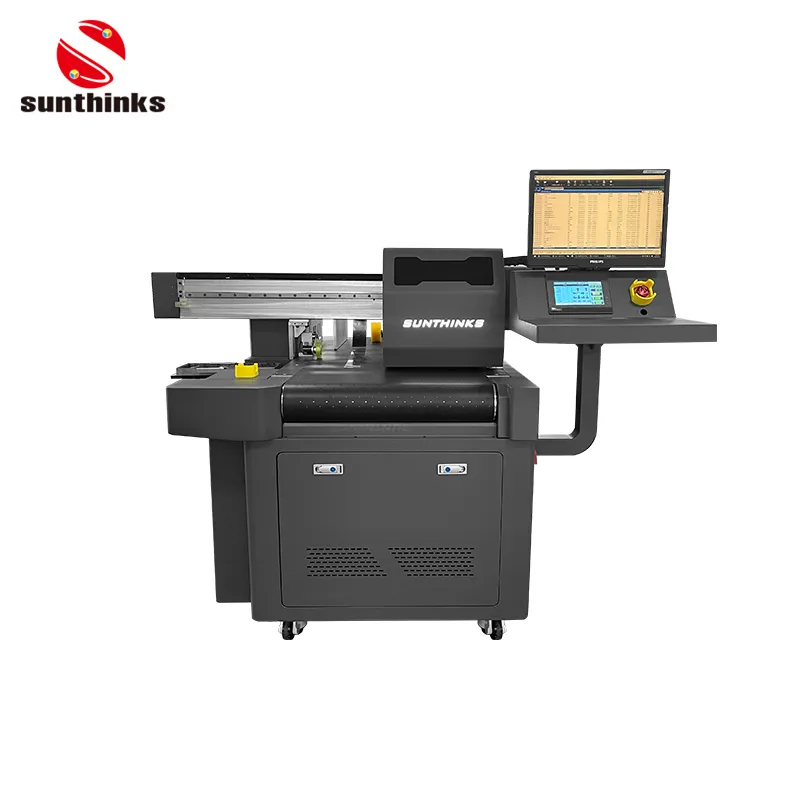 Sunthinks A3 cetakan pagewwide Ukuran Digital kotak karton Pass tunggal mesin Printer satu kantong kertas Printer