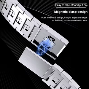 Cinturino di Alta Qualità con Fibbia Magnetica in Acciaio Inossidabile per Apple Watch Ultra3, Bracciale di Lusso in Metallo per Smartwatch - Product Image 3