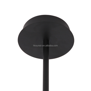 Plafonniers modernes suspendus globe en verre noir suspension lampes suspendues lustre décoratif suspension réglable pour la maison - Product Image 3