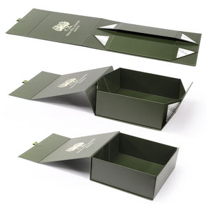 Caja de regalo plegable para transporte de cosméticos, caja de regalo de Navidad con cinta colorida personalizada, venta al por mayor - Product Image 6