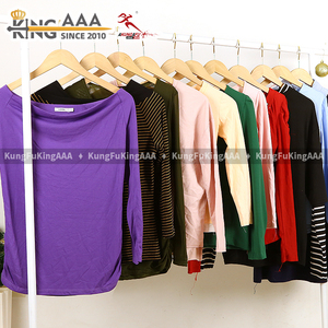 KungFu KingAAA T-shirts à manches longues pour femmes, d'occasion, à deux couches, style mode, lots mixtes de t-shirts superposés pour femmes, streetwear en gros - Product Image 4