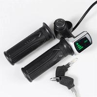 Contrôleur de vitesse d'accélérateur torsadé pour guidon de vélo électrique, 36v 48v 60v, affichage LCD, accessoires d'accélérateur