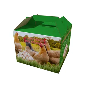 Precio bajo Fábrica Plegable Cartón Impreso Caja de huevos grande Embalaje Cartón Cajas de embalaje de huevos