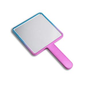 Custom Private Label Square UV Printing Multi-color Plastic Single Side Handheld <b>Mirror</b> - Product Image 3