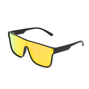Lunettes de soleil Shield à monture intégrale, verres polarisés, protection UV 100%, style unisexe pour adultes, sports de plein air - Product Image 3