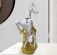 2024 bureau du zodiaque chinois intérieur grand 95cm cheval Feng Shui décoration de la maison personnalisé Animal Sculpture résine cheval Statues