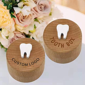 3 D khắc hộp gỗ lưu niệm giảm gỗ răng hộp lưu niệm lưu niệm lưu trữ quà tặng bằng gỗ tròn răng hộp - Product Image 3