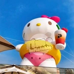 Mèo <span class=keywords><strong>Hello</strong></span> <span class=keywords><strong>Kitty</strong></span> bơm hơi cỡ lớn 4m 5m 6m tùy chỉnh, dùng cho sự kiện quảng cáo ngoài trời, trung tâm thương mại - Product Image 3