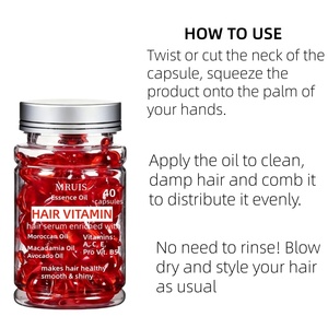 Serum perawatan rambut 40 kapsul perawatan rambut tidak memerlukan bilas minyak Argan diperkaya minyak Macadamia <span class=keywords><strong>Vitamin</strong></span> <span class=keywords><strong>E</strong></span> pro-<span class=keywords><strong>vitamin</strong></span> B5 untuk keduanya - Product Image 5