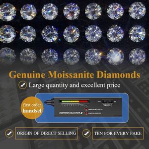 2MM 3MM 4MM 5MM 6,5 MM Moissanite suelto venta al por mayor Pass Diamond Tester corte brillante redondo Iced Vvs Moissanite joyería fina - Product Image 4
