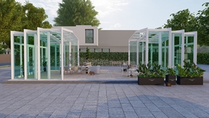 Couverture de <span class=keywords><strong>piscine</strong></span> télescopique à profil bas personnalisée, abri rétractable pour <span class=keywords><strong>piscine</strong></span> enterrée - Product Image 6