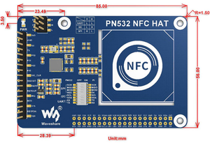 Placa de Expansión NFC para Raspberry <span class=keywords><strong>Pi</strong></span>, Módulo PN532 de Comunicación de Campo Cercano, Compatible con Interfaz UART/SPI/I2C - Product Image 6