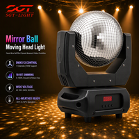 Projecteur à tête mobile avec boule miroir réfléchissante AC100-240V 24V 100W 50/60Hz CH7 DMX512 7 canaux, fonctionnement automatique pour exposition