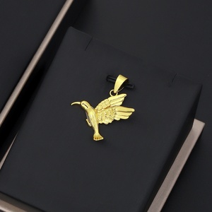 Pendentif JXX en laiton plaqué or 24 carats pour hommes, style hip-hop, motif aigle creux, pour enfants - Product Image 5