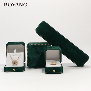 Juego de Caja de Joyería de Terciopelo de Lujo Boyang para Anillos, Colgantes, Collares y Pulseras - Product Image 1