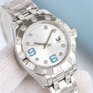 Reloj de lujo con incrustaciones de diamantes para hombre, totalmente automático, diseño impermeable brillante - Product Image 1