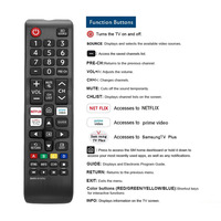 Nuevo Control Remoto BN59-01315J de Repuesto para Televisores Samsung LCD LED QLED 4K 8K UHD 3D HDTV HDR Curvos Crystal Smart TV