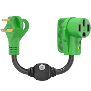 Cavo dell'adattatore del RV del protettore di sovraccarico con l'interruttore di circuito, TT-30P del NEMA all'adattatore di potere di 14-50R RV con l'indicatore principale, ETL elencato - Product Image 2