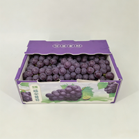 Boîte à fruits et légumes en plastique PP de qualité supérieure, remplie de minéraux, écologique, recyclable, imperméable, résistante à l'humidité, durable, pour raisins