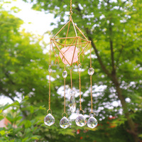 Atrapasoles de Cristal Natural Tallado a Mano, Ecológicos, de Alta Calidad, con Acabado Pulido, en Forma de Bola, Decoración Colgante con Protección UV, Venta al Por Mayor