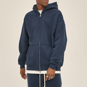 <strong>Oversized</strong> Zip up Hoodie Jacket Custom Design Heavy Cotton Hoodies <strong>Fluffy</strong> <strong>Jumpers</strong> for Men - Product Image 5