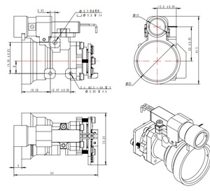 PTF-LD30X Pod 1535nm <span class=keywords><strong>Laser</strong></span> khoảng cách mô-đun 3000m <span class=keywords><strong>Laser</strong></span> khoảng cách cảm biến Trung Quốc 3km Micro Rangefinder mô-đun cho phát hiện Mũ bảo hiểm - Product Image 4