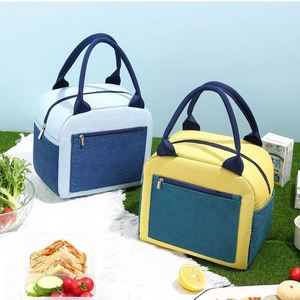 Customize Polyester <b>Lunch</b> Bag Thickened Waterproof Reusable Insulated Cooler Tote <b>Box</b> Zipper Closure <b>for</b> Men <b>Women</b> Work Picnic - Product Image 5