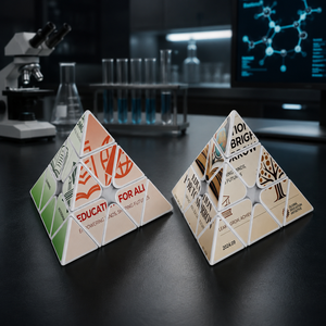 Jeu de puzzle spatial en forme de pyramide ODM, <span class=keywords><strong>jouet</strong></span> éducatif pour les clubs d'ingénierie des lycées, cadeaux personnalisés en gros avec logo - Product Image 1