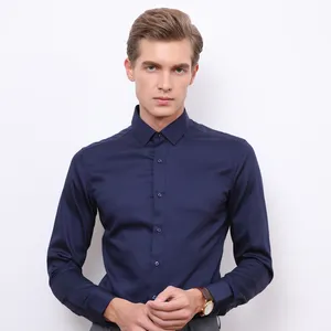 고품질 100% 코튼 격자 무늬 패션 정장 드레스 비즈니스 남성 셔츠 브랜드 플러스 사이즈 남성 긴 소매 셔츠